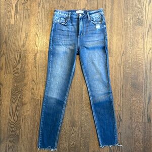 Cleo Raw Hem Skinny Jeans